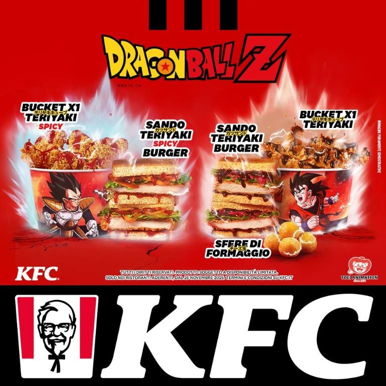 I guerrieri Saiyan di Dragon Ball Z atterrano da KFC!